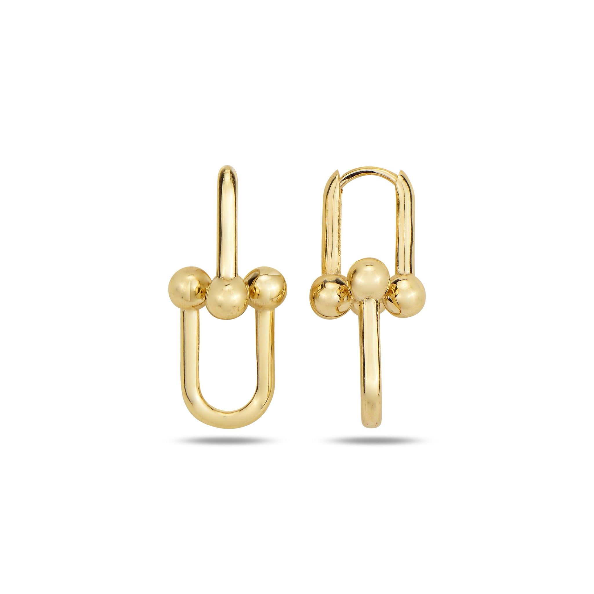 Minimalist Altın Küpe