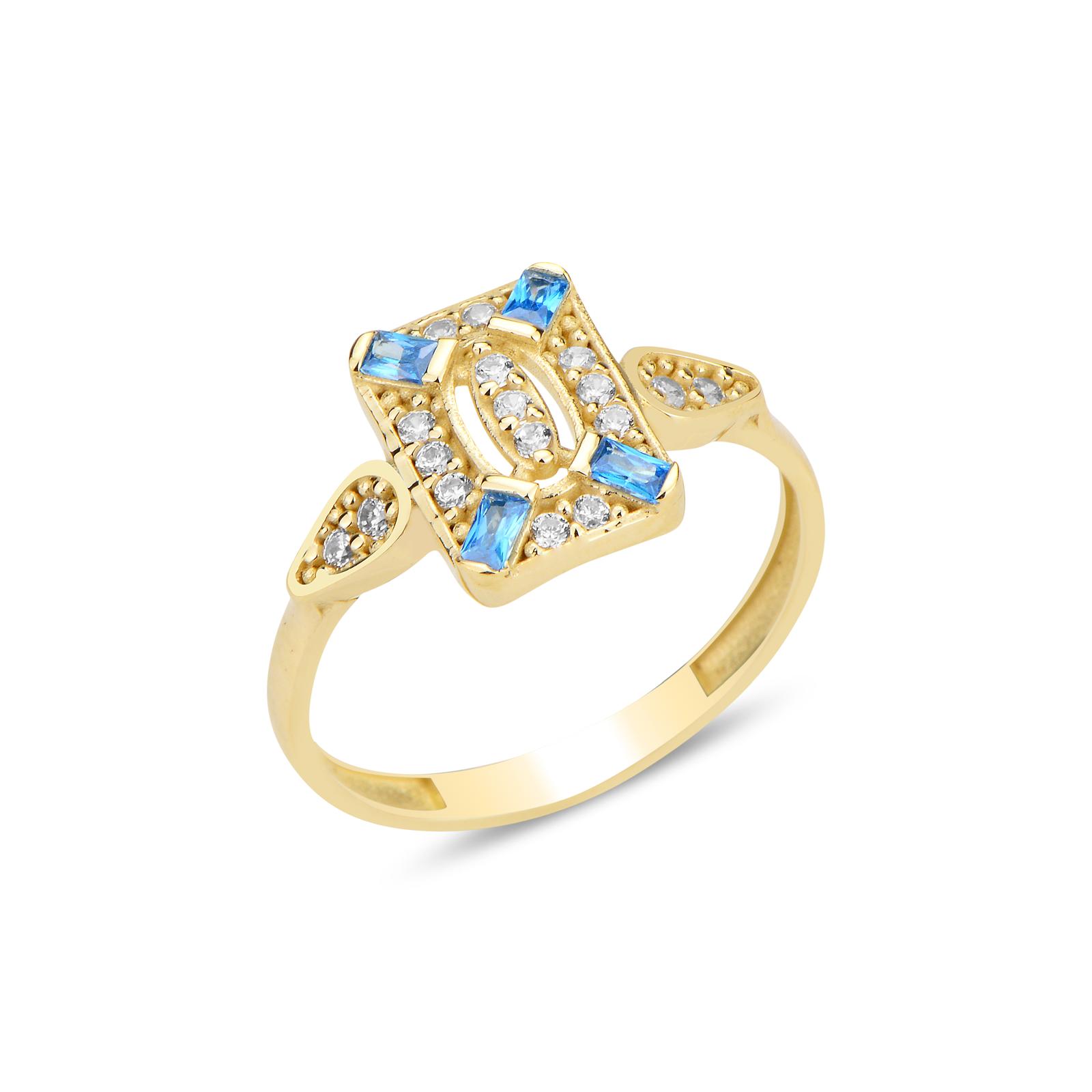 Mavi Taşlı Yüzük